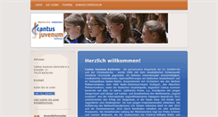 Desktop Screenshot of cantus-juvenum.de